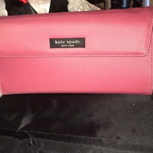 Kate Spade Rose Satin Wallet